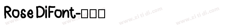 Rose DiFont字体转换